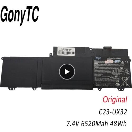 GONYTC Genuine 7.4V 48Wh C23-UX32 battery for ASUS Zenbook UX32 UX32V UX32A UX32VD U38N UX32LA U38DT