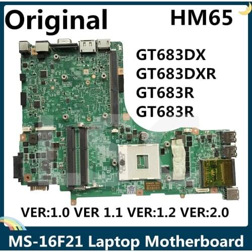 LSC MS-16F21 Laptop Motherboard For MSI GT683DX GT683DXR GT683R GT683R HM65 REV:1.0 VER 1.1 VER:1.2 VER:2.0