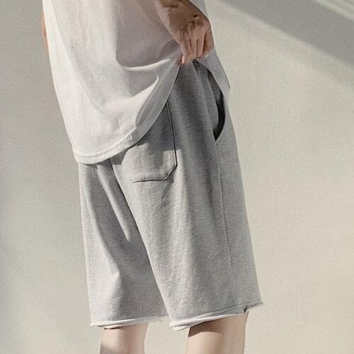 Mens Casual Baggy Shorts Summer Thin Casual Korean Edition Beach Shorts Loose-fitting Couple Sports INS Five-point Pants