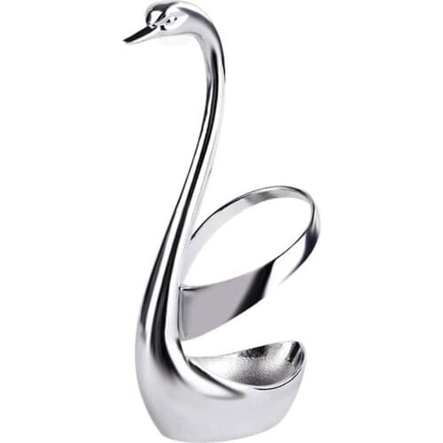 Stainless Steel Fork and Spoon Holder, Decoration Tableware Set kitchen Tools Swan Holder Cutlery Holder,Best gift for Valentine