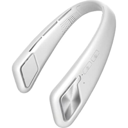 Hot TOD-Hanging Neck Fan,Hanging Speaker Fan, Three Levels Adjustable 360 Degree Rotatable Bluetooth Connection Machine