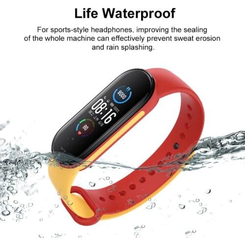 Suitable For Mi Band 5/6 Strap Color Matching Replacement Sports Wristband Wearable Devices Smart Electronics Accessories