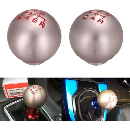 For Honda Civic FD2 Type-R Rose Gold Gear Stick Shift Knob Head Lever Adapter Manual 5-Speed/6-Speed Metal Transmission Upscale