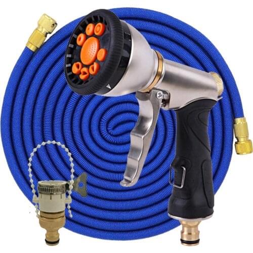New Garden Watering Hose Telescopic Magic Garden Hose Flexible High-Pressure Car Wash Garden Water Gun Hose Garden Supplies