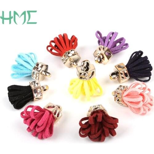 Super Value !!!Suede Tassel 10-20pcs 25mm Jewelry Charm Tassels Accessories For DIY Earrings Dangler Keychain Cellphone Straps