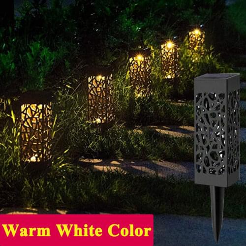 Solar Lawn Light Decoration Garden Hollow Lawn Lamp Outdoor Landscape Solar Front Gate Pathway Waterproof LED Plug-in Lights