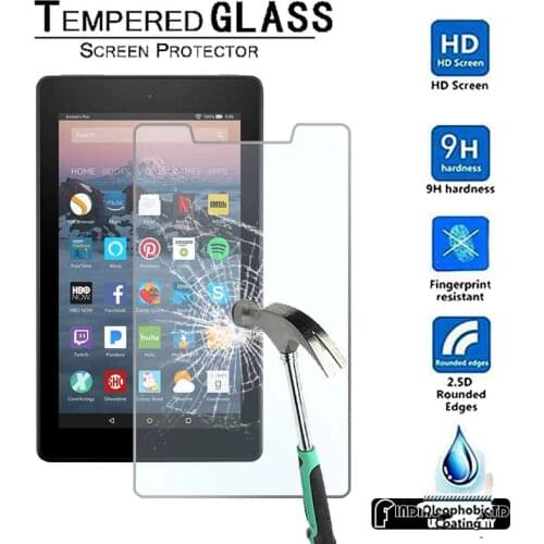 For Amazon Fire 7 (5/7/9th Gen , 2015 2017 2019) alexa - 9H Premium Tablet Tempered Glass Screen Protector Film Protector Cover