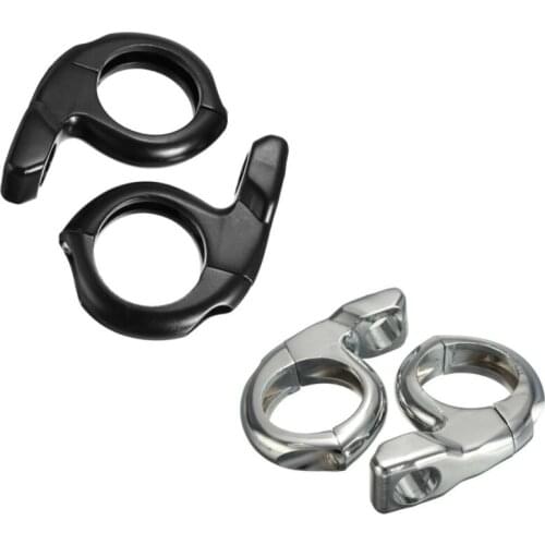 Mirrors 1'' HandleBar On Signal Adapter Clamp Turn Scooter Mount Motorcycle ATV Pack of a Pair Black, Chrome