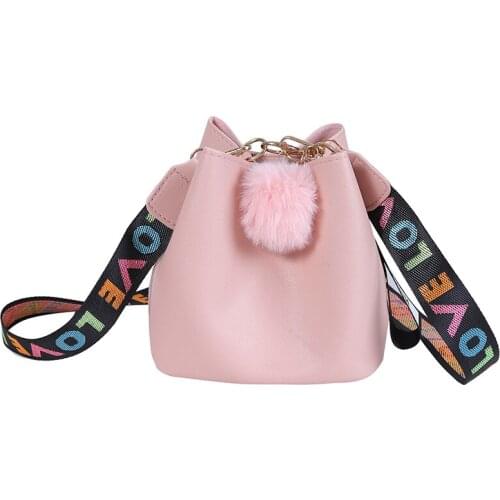 Women Bag With Colorful Strap Bucket Bag Women PU Leather Shoulder Bags Brand Designer Ladies Crossbody Messenger Bags 2021