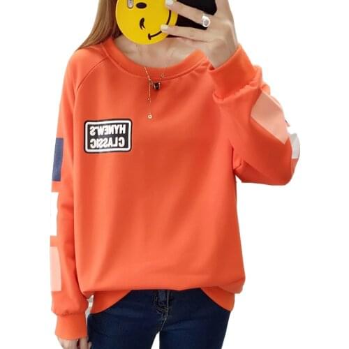 New Autumn New Large Size Ladies Pullover Spring And Autumn Thin Section Loose women hoody Long Sleeve O Neck sweatshirt