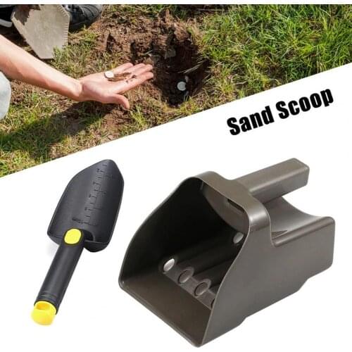 1 Set Sand Scoop Shovel Portable Reusable 304 Stainless Steel Multifunctional Outdoor Sand Scoop for Metal Detecting
