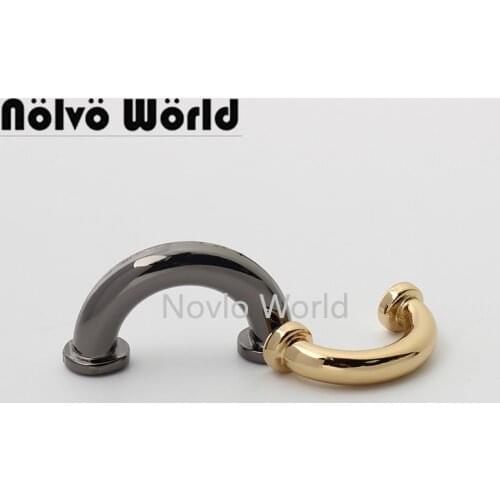 10-50 pieces 5 colors 5.0mm 6.0mm 5/8'' 3/4'' small U shape arch bridge for DIY leather bag u rings wholesale price