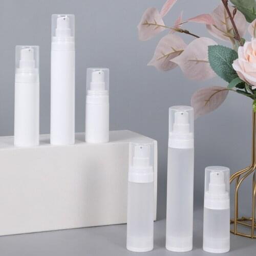 10PCS of 15ML/30ML/50ML Refillable Lotion Bottle Empty Travel Vacuum Lotion Bottle for Hand sanitizer Lotion Cream