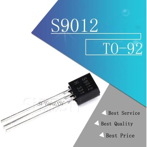 100PCS S9012 TO-92 9012 TO92 new triode transistor