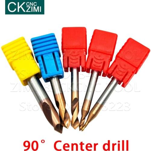 1P HSS High Speed Steel Center Drills Bits 1.5mm 1.8mm 2mm 3mm 4mm 5mm 6mm 90 Degree 50mm Centering Drill Power Tool Accessories