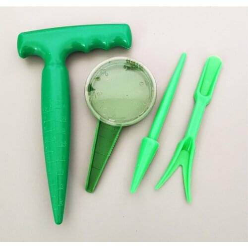 4pcs Seed Seeder Garden Plant Dispenser Sower Transplanting Planting Tools Adjustable Size Disseminator Sower Starter Seed Sower
