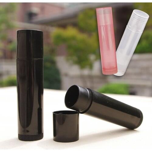 50 Pcs 4.2g DIY Refillable Plastic Empty Lip Balm Lipstick Chap Stick Tube Bottle Containers