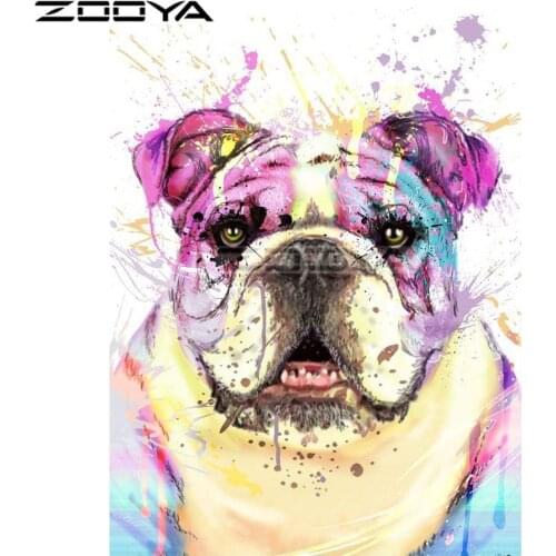 ZOOYA Diamond Embroidery 5D DIY Diamond Painting Colorful Dog Husky Animal Diamond Painting Cross Stitch Rhinestone Mosaic BK115