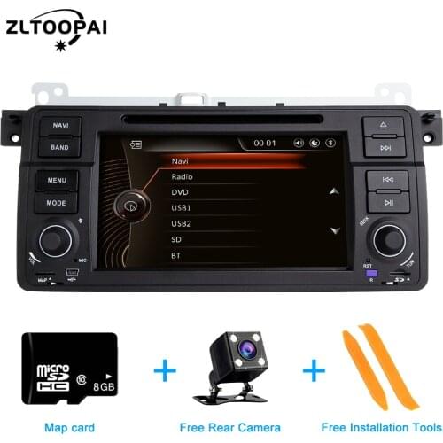 ZLTOOPAI Car DVD Player 2 Din Auto Radio For BMW E46 M3 Rover 3 Series Car Multimedia Player GPS Navigation Stereo DVR SWC USB