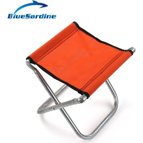 BlueSardine Random Color Fishing Chair Outdoor Camping Seat Portable Folding Chairs