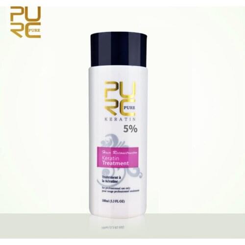 PURC Brazilian 5% Formalin Keratin Hair Treatment For Hair Straightening Treatments Repair Damaged Make Hair Smoothing 100ml