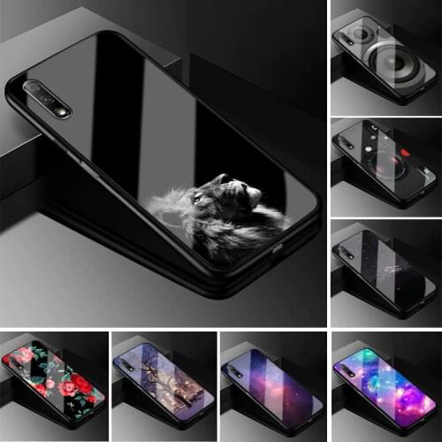 For Honor 30i Case Honor 30i LRA-LX1 PC Plastic Glass Phone Case Black TPU Bumper Cover for Huawei Honor 30i Cover 30 i Honor30i