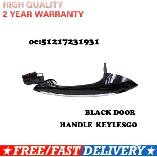 Black Color For BMW F07 F10 F06 F11 F01 F03 F04 FRONT LEFT rear right outside DOOR HANDLE KEYLESGO 51217231931