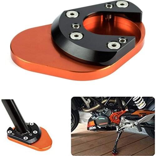 For KTM 125 200 390 Duke 690 950 Adventure LC8 990 CNC Billet Aluminum Kickstand Side Stand Enlarger Extension Plate Pad New