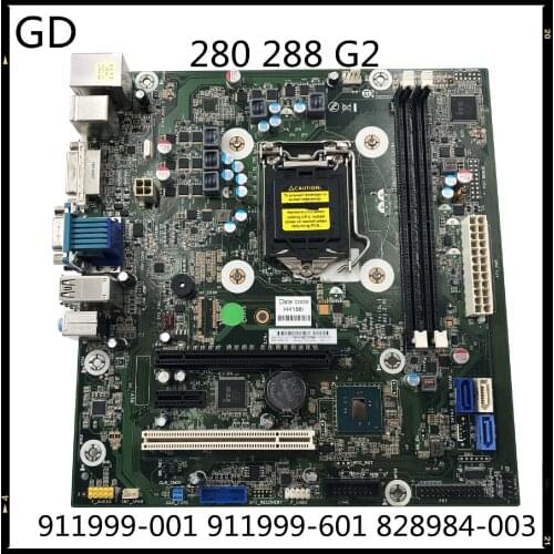 GD Original For HP 280 288 G2 MT Desktop Motherboard REV:2.0 911999-001 911999-601 828984-003 LGA 1151 DDR4 Full Tested