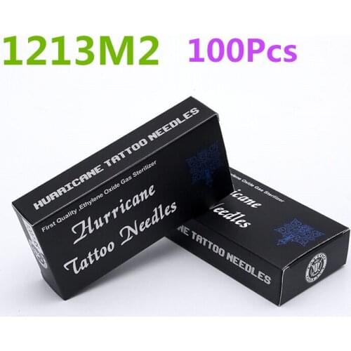Tattoo Needles and Disposable Tubes 1213M2 100PCS/lot Hot Sale Professional Flat Tattoo Needles Disposable Tattoo Needles Size