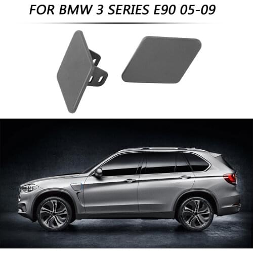 Headlight Washer Nozzle Cover Car Headlamp Washer Lid Exterior Parts for BMW E90 3 Series 05-09 61678031307 61678031308