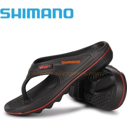Shimano Fishing Massage Flip-flops Summer Men Slippers Beach Sandals Comfortable Casual Shoes Fashion Outdoor Footwear 2021