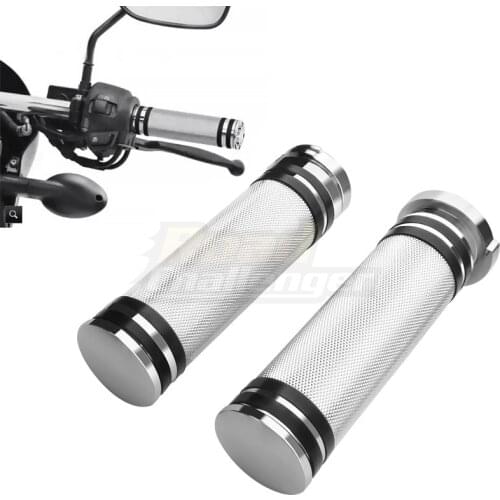 Motorcycle Universal 1" Hand Grip Handle Bar Handlebar Chrome For Harley VRSC XL XR Dyna Softail Touring Sportster 883 1200 FLHR