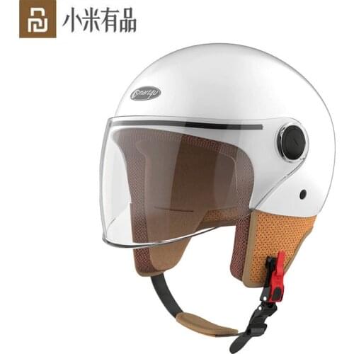 Youpin Smart4u Motorcycle Helmets Half Helmet Scooter Motor Crash Helmet Comfortable Hard Hat Bicycle Helmet Unisex Helmet