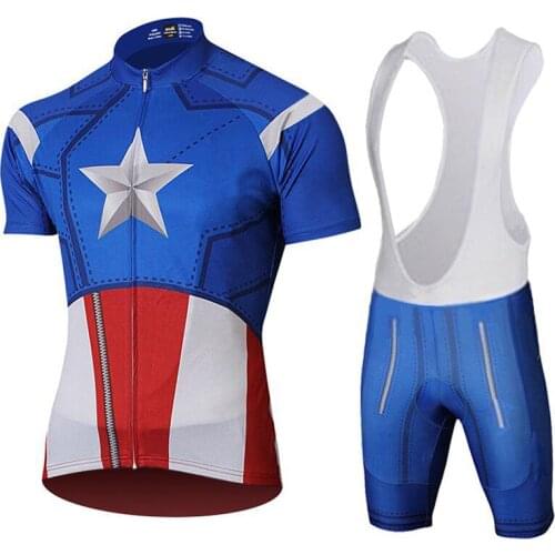 Men Cycling Jersey Sets Summer Breathable Sunscreen Short Sleeve Knitting For Male MTB Road Bike Uniform Bicycle Equipment