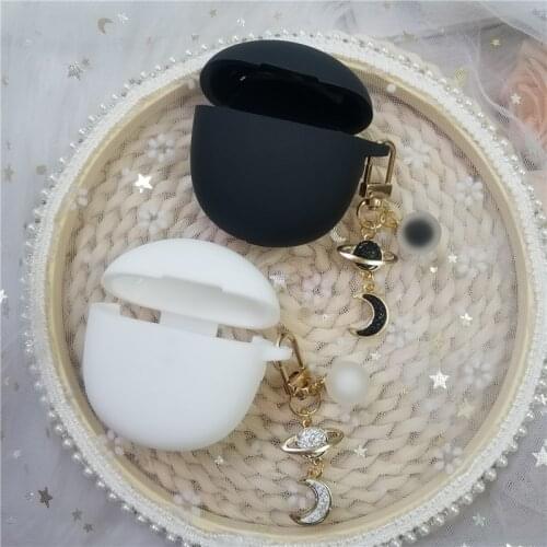 New Silicone Case For Realme Buds Air Pro Accessories Bluetooth Earphone Case For Realme buds air2 Cover Key Ring