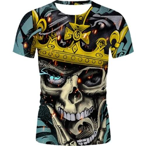 New summer 3D printed T-shirt cool fashion comfortable short sleeve creative men hip hop casual street printed 3D shirt men