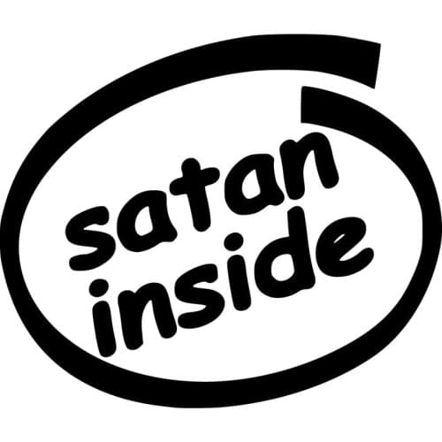 16.9X14.3CM SATAN INSIDE Originality Vinyl Decal Car Sticker Car-styling Accessories S8-0836