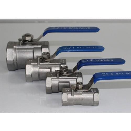High quality Thread Ball Valve Stainless Steel 304 Sanitary Ball Valve 1/4, 3/8, 3/4, 1, 1-1/4, 1-1/2 BSP Female Thread Straight