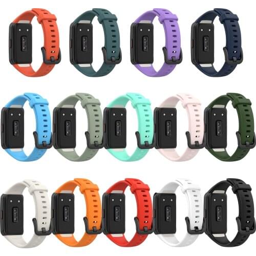 Silicone Smartband Sport Wrist Watchband Replacement Part For Huawei Honor Band 6 Strap Smart Wristband Bracelet Accessories