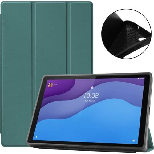 Folding Leather Tablet Funda For Lenovo Tab M10 HD Case TPU Back Smart Cover For Lenovo Tab M10 HD 2nd Gen Case TB X306F X306X