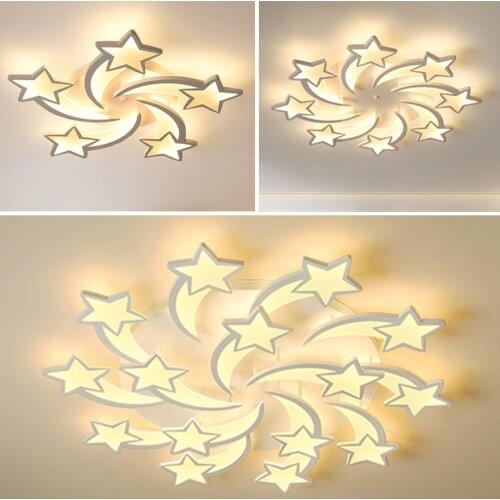 Stars led ceiling light Kitchen Living Room kids ceiling lamps luxury Modern chandeliers Ceiling light fixtures