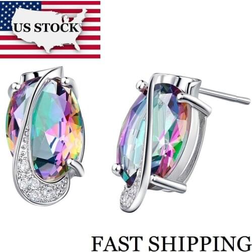 Uloveido Women's Silver Earrings