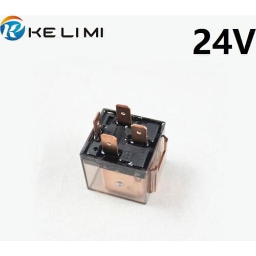 KE LI MI 20x Car Auto Truck DC 24 Volt 80A amp 4Pins 5Pins Heavy-duty impact moulded relay Transparent Relays