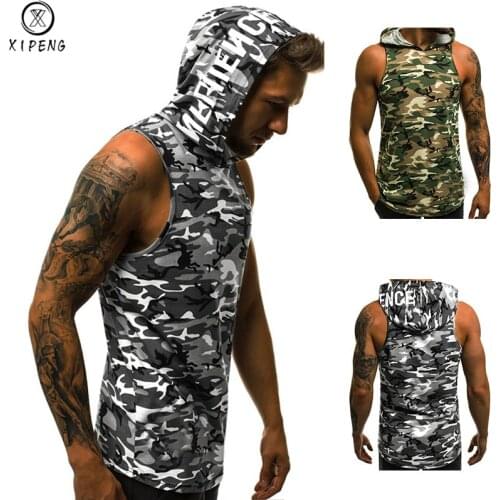 XIPENG Mens Camouflage T-Shirts