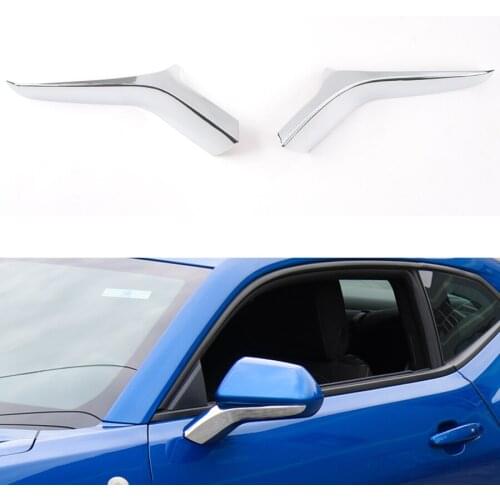YAQUICKA 2Pcs/set Car Rearview Rear View Mirror Holder Strip Trim For Chevrolet Camaro 2017+ Exterior Accessories Car-styling