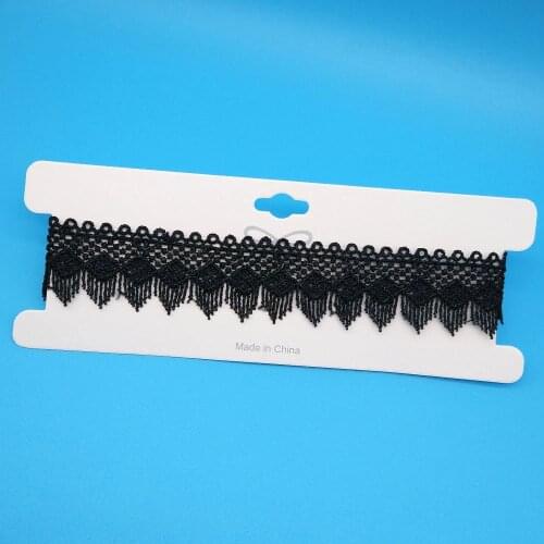 Black Lace Choker Necklaces for Women Fashion Imitation Pearl Necklace Round Circle Neck Collares Party Jewelry Gifts Hot Sale