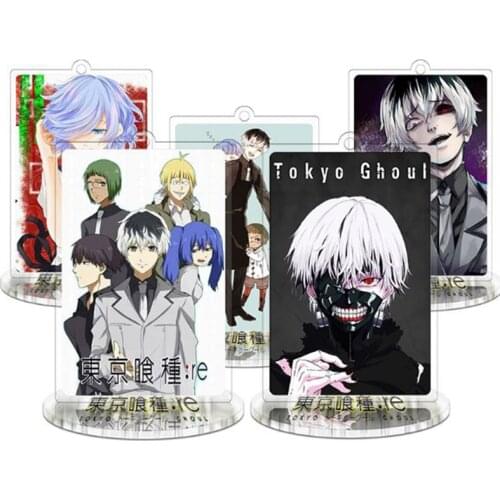 1 Pc New Cool Cartoon Anime Tokyo Ghoul Acrylic Stand Model Toys Plate Holder Action Figure Toys for Kids Desktop Decor Gift