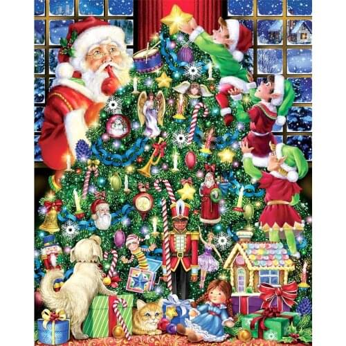 1000 Pieces Christmas Jigsaw Puzzles For Adults Child/Kids/Girl Christmas 2021 NEW Year Gift Landscape Xmas Jigsaw Puzzles Toy