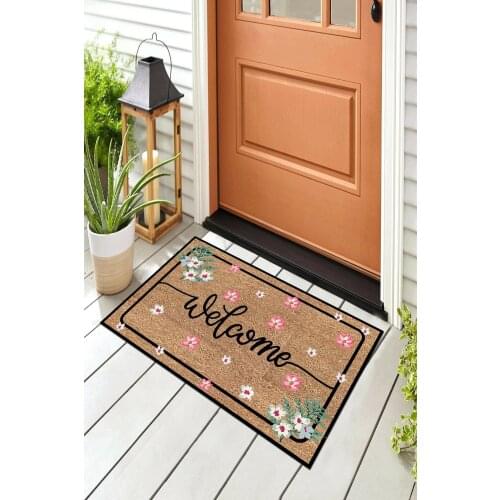 2021 Bathroom Kitchen Floor Mat Welcome Sweet Home Letter Doormats Entrance Doormat Anti Slip Floor Mats For Living Rooms